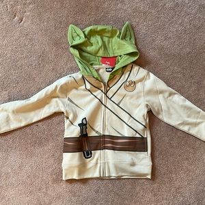 NWT Yoda zip up hooded sweatshirt